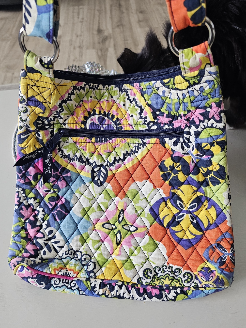 Vera Bradley Quilted Crossbody Bag In Rio Pattern